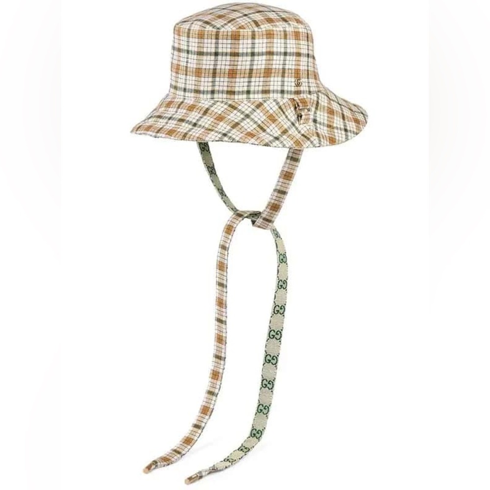 Gucci Monogram Reversible Bucket Hat with straps - Picture 4 of 8